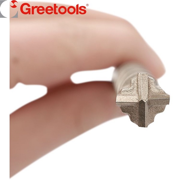 Greetools SDS Plus 4 Cutter Masonry Drill Bit For Anchor Fixing