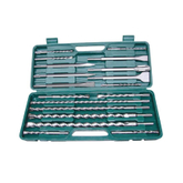 18 Piece SDS Plus Hammer Drill Bits and Chisels Set Made in China