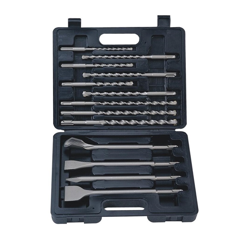 13 Piece SDS Plus Shank Drill Bit & Chisel Set 