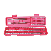 8 Piece SDS Plus S4 Flute Drill Bits & Chisel Set