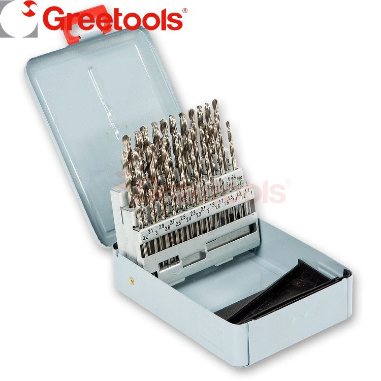 50 Piece HSS Fully Ground Drill Bits Set 