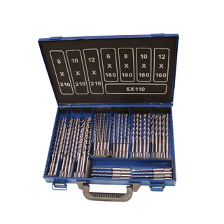 50 Piece SDS Plus Rotary Hammer Drill Bits Set
