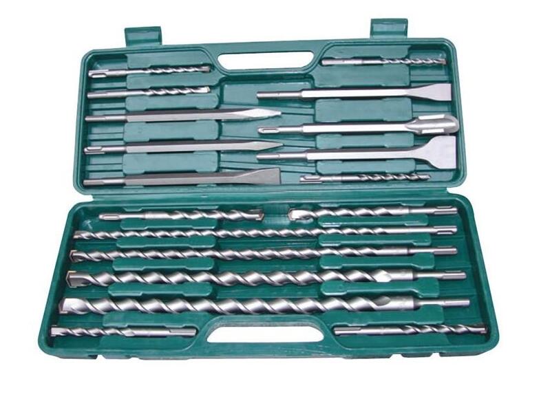 18 Piece SDS Plus Hammer Drill Bit and Chisel set Made in China