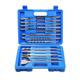 Combination Set of 17 Piece SDS Plus Masonry Drill Bits and Chisels in a Plastic Carry Case