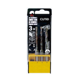  3 Piece SDS Plus Carbide Tipped Masonry Drill Bits Set