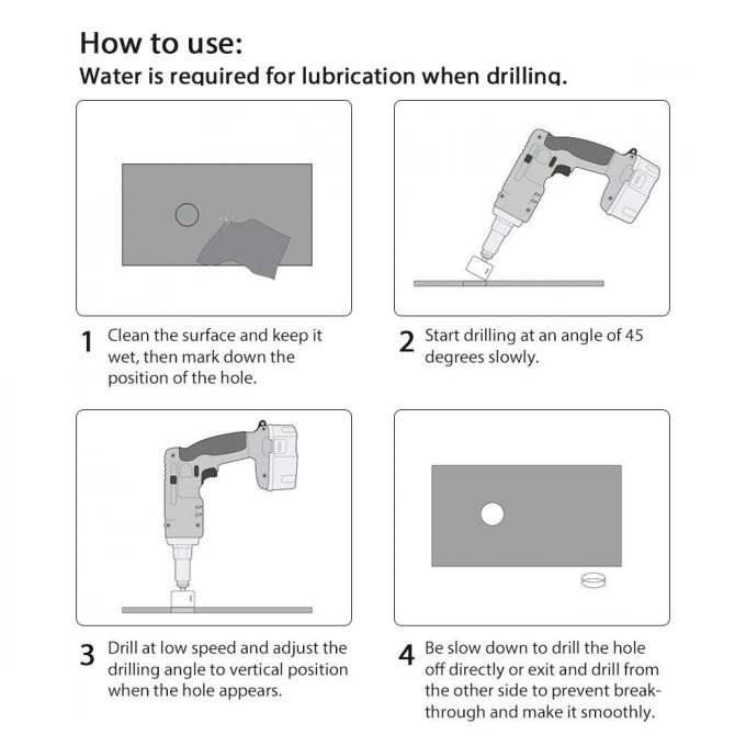 how to use electroplated diamond grit core drill bits